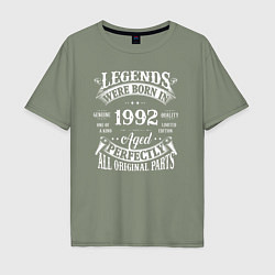 Мужская футболка оверсайз Легенды рождаются в 1992