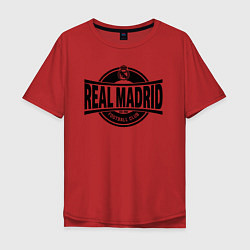 Футболка оверсайз мужская Реал Мадрид ФК, цвет: красный