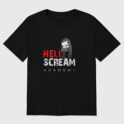 Футболка оверсайз мужская Hellscream Academy, цвет: черный