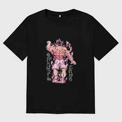 Мужская футболка оверсайз Аниме Бодибилдер - Боец Баки Ханма