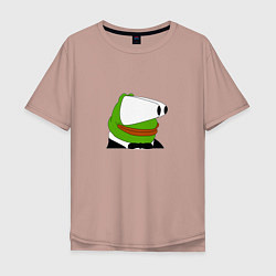 Мужская футболка оверсайз Booba Pepe