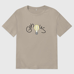 Мужская футболка оверсайз Знания это сила