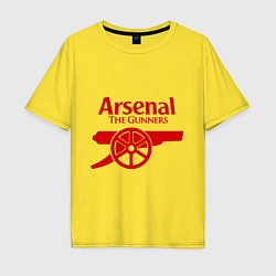 Футболка оверсайз мужская Arsenal: The gunners, цвет: желтый