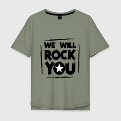 Мужская футболка оверсайз We rock you