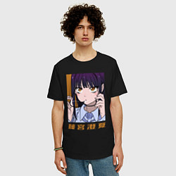 Футболка оверсайз мужская Фудзимия, цвет: черный — фото 2