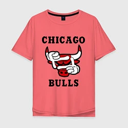 Мужская футболка оверсайз Chicago Bulls SWAG