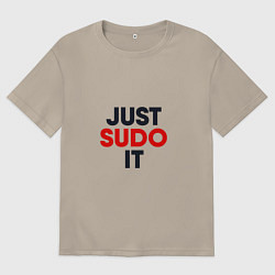 Мужская футболка оверсайз Just sudo