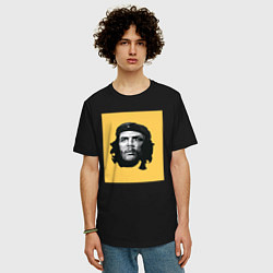 Футболка оверсайз мужская Че Гевара, цвет: черный — фото 2