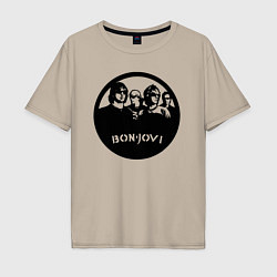 Мужская футболка оверсайз Bon Jovi rock