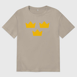 Мужская футболка оверсайз Шведский хоккей