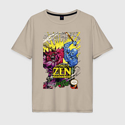 Мужская футболка оверсайз Zen - intergalactic ninja