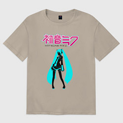 Мужская футболка оверсайз Вокалоид Хацуне Мику