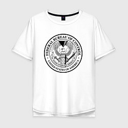 Мужская футболка оверсайз Федеральное Бюро Контроля
