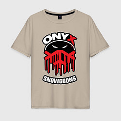 Футболка оверсайз мужская Onyx - snowgoons, цвет: миндальный