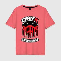 Футболка оверсайз мужская Onyx - snowgoons, цвет: коралловый