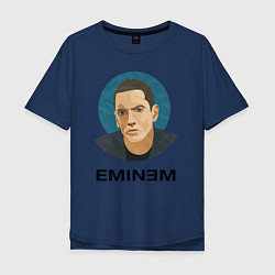 Мужская футболка оверсайз Eminem поп-арт
