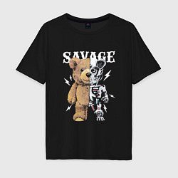 Футболка оверсайз мужская Savage Bear, цвет: черный