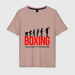 Мужская футболка оверсайз Boxing evolution