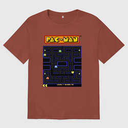 Мужская футболка оверсайз Pac-Man на ZX-Spectrum