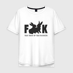 Мужская футболка оверсайз The Year of Rabbit Fuck