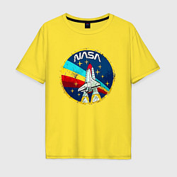 Мужская футболка оверсайз NASA - emblem - USA