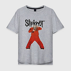 Футболка оверсайз мужская Slipknot fan art, цвет: меланж