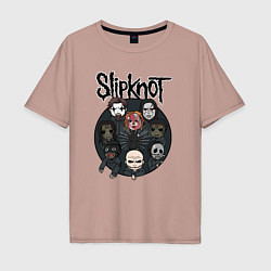 Мужская футболка оверсайз Slipknot art fan