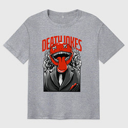 Футболка оверсайз мужская Смертельные шутки, цвет: меланж