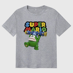 Футболка оверсайз мужская Super Mario - Spike - Character, цвет: меланж