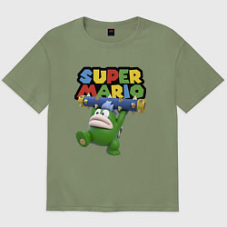 Футболка оверсайз мужская Super Mario - Spike - Character, цвет: авокадо