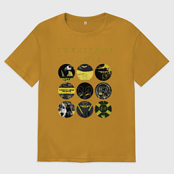 Мужская футболка оверсайз Twenty One Pilots коллаж