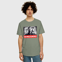 Футболка оверсайз мужская Лейтенант Альдо Рейн Basterds, цвет: авокадо — фото 2