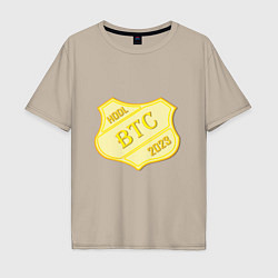 Мужская футболка оверсайз Bitcoin 2023