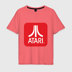 Мужская футболка оверсайз Atari logo