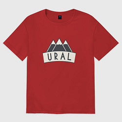 Футболка оверсайз мужская URAL, цвет: красный