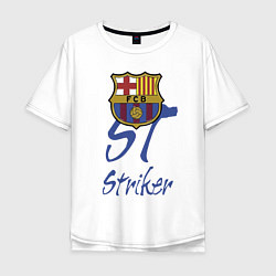 Мужская футболка оверсайз Barcelona - Spain - striker