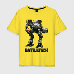 Мужская футболка оверсайз Battletech - 16 bit