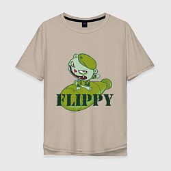 Мужская футболка оверсайз Flippy bomb