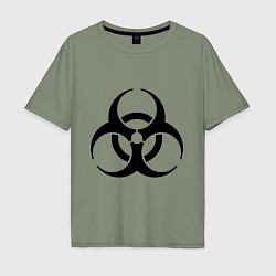 Мужская футболка оверсайз Biological hazard
