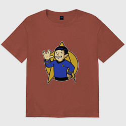 Мужская футболка оверсайз Spoke - vault boy