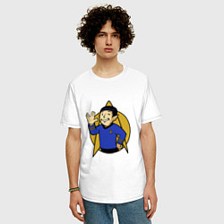 Футболка оверсайз мужская Spoke - vault boy, цвет: белый — фото 2
