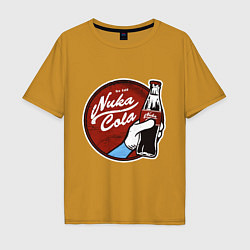 Мужская футболка оверсайз Nuka cola sticker