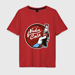 Мужская футболка оверсайз Nuka cola sticker