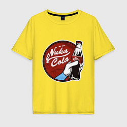 Мужская футболка оверсайз Nuka cola sticker