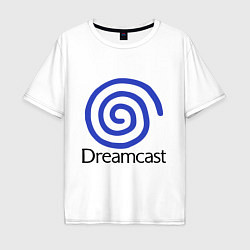 Футболка оверсайз мужская Sega dreamcast, цвет: белый