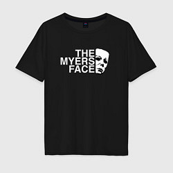 Мужская футболка оверсайз The myers face Майкл Майерс хэллоуин