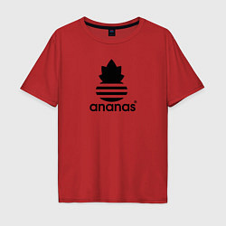 Футболка оверсайз мужская Ananas - Adidas, цвет: красный