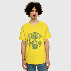 Футболка оверсайз мужская Узорыл, цвет: желтый — фото 2