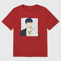 Мужская футболка оверсайз Аки Хаякава сигаретой