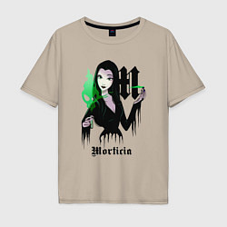 Футболка оверсайз мужская M - Morticia, цвет: миндальный
